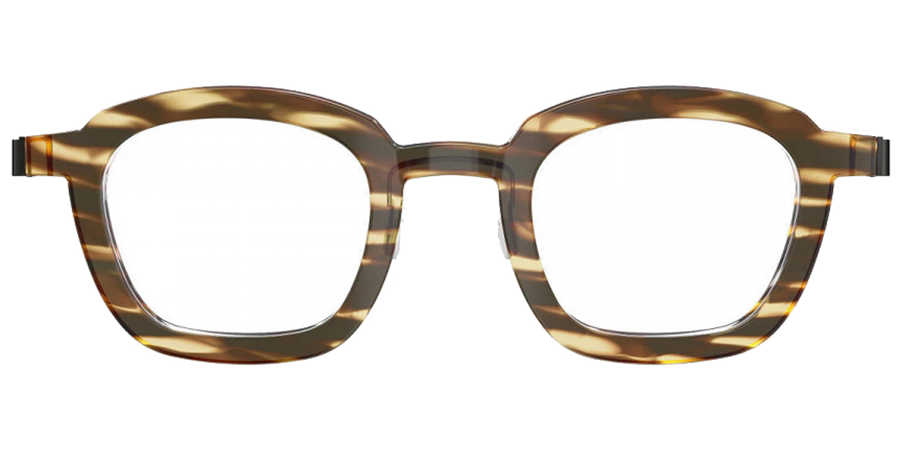 Lindberg Acetanium Coco Tortoise Soft Square Eyeglass Frames 1050-AK75 Clear Demo Lens 45mm