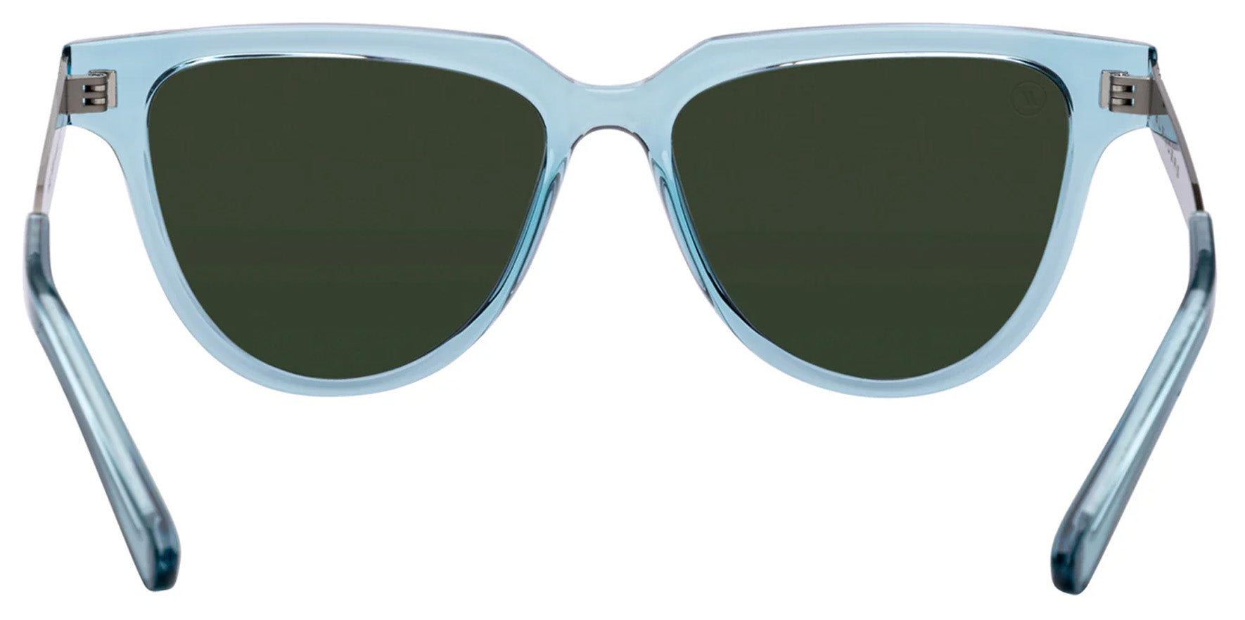 Blenders Mixtape Angel Entry Gloss Crystal Blue Rounded Cat Eye Sunglasses 206031VGZ53KL Polarized Purple Mirrored Lens 53.5mm