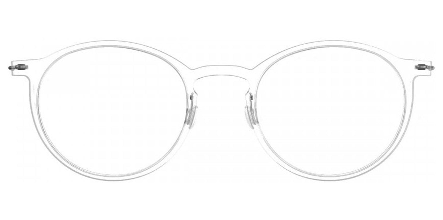 Lindberg N.O.W. Titanium Clear Pantos Eyeglass Frames 6541-C01-10 Clear Demo Lens 49mm