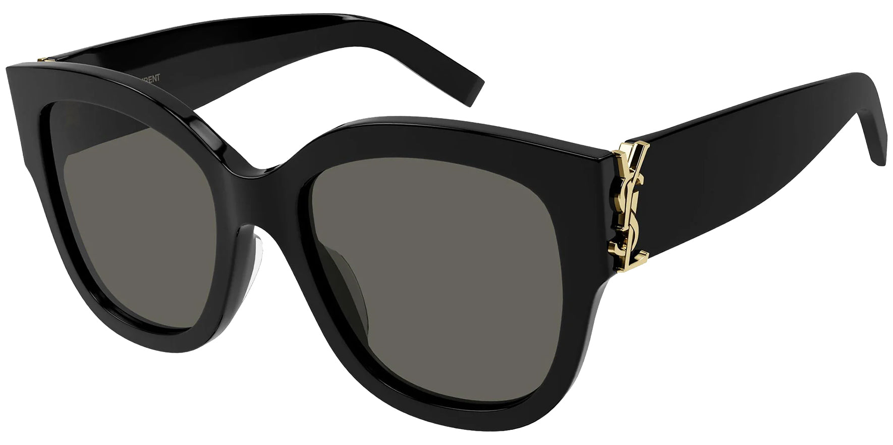 Saint Laurent Women Oversize Soft Square Sunglasses SLM95F-001 Gray Le