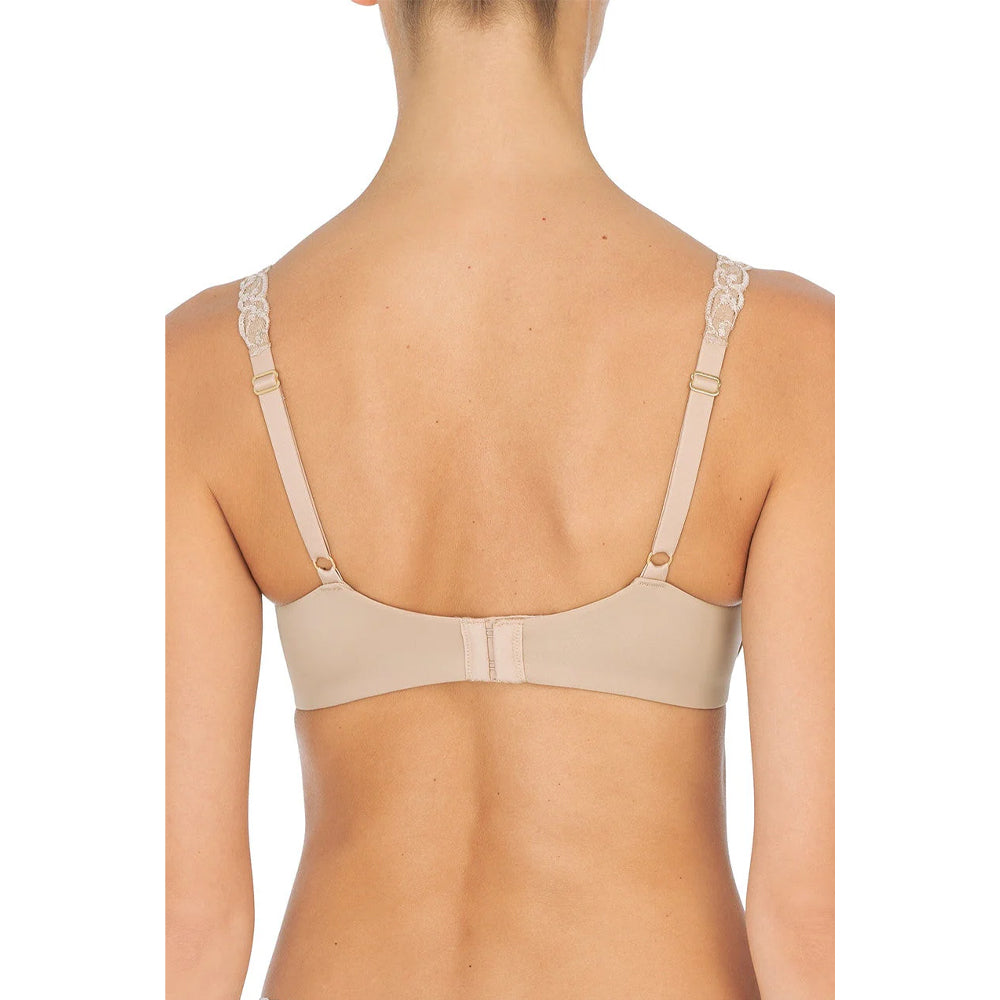 Natori Pure Luxe Custom Coverage Contour Underwire Bra, Cafe, 34DD - 732080-214-DD-34