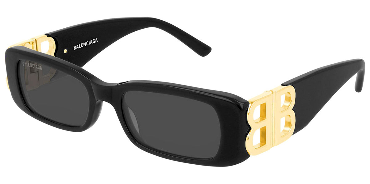 NEW BALENCIAGA Women\'s 51mm Black Sunglasses BB0387S Balenciaga Geometric Sunglasses 001 Black - eye-oo.com main image 4