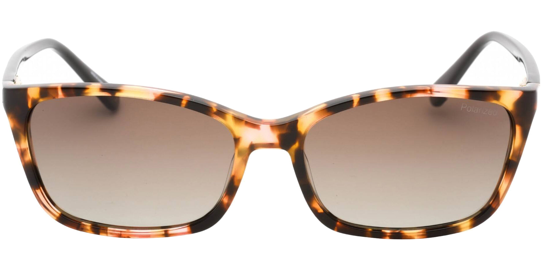 Banana Republic Women Pink Havana Rectangular Sunglasses BR2007S-00B0-LA Brown Gradient Polarized Lens 55mm