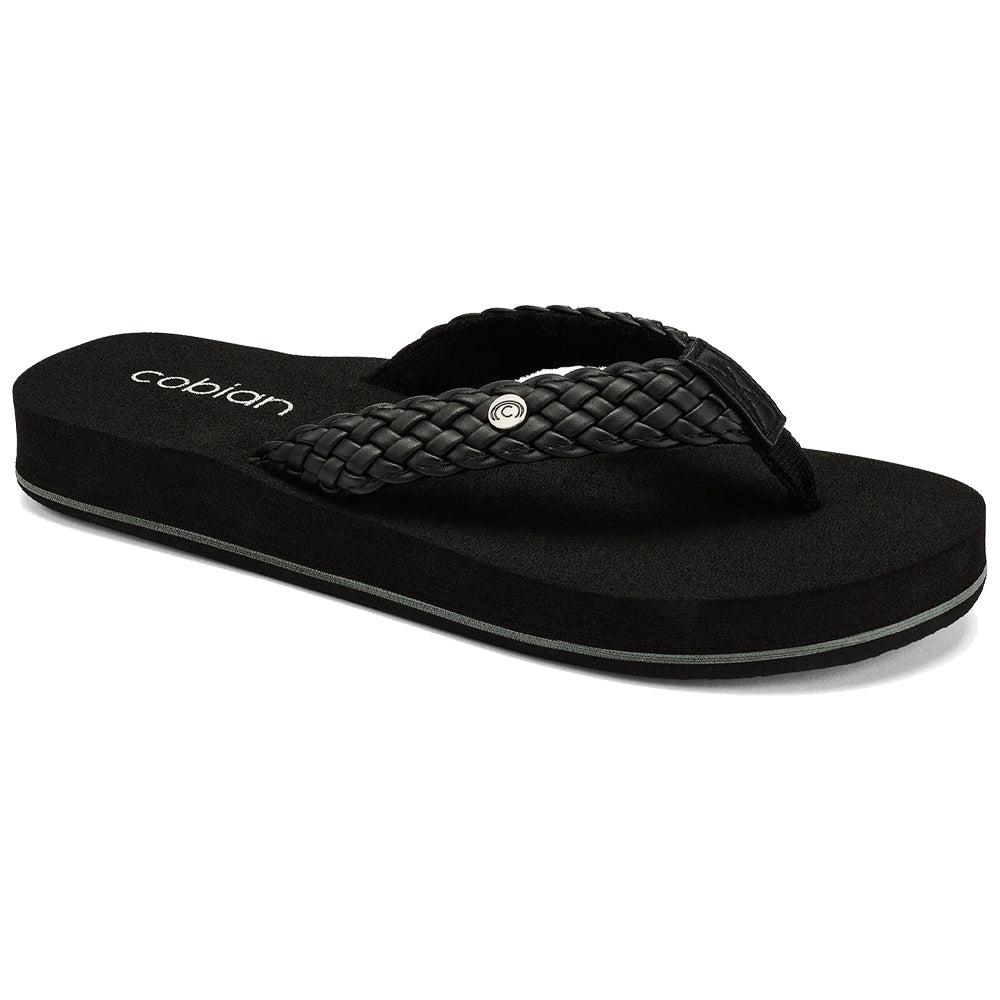 Cobian Braided Bounce™ Women Flip-Flop, Black - BRB10-001
