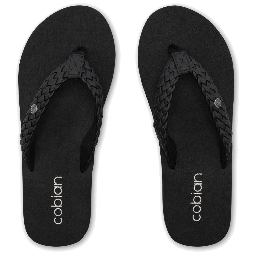 Cobian Braided Bounce™ Women Flip-Flop, Black - BRB10-001