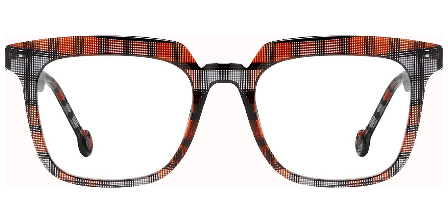 L.A. Eyeworks Cort 9706 Jacket Geometric Square Eyeglass Frames CORT9706 Clear Lens 51mm