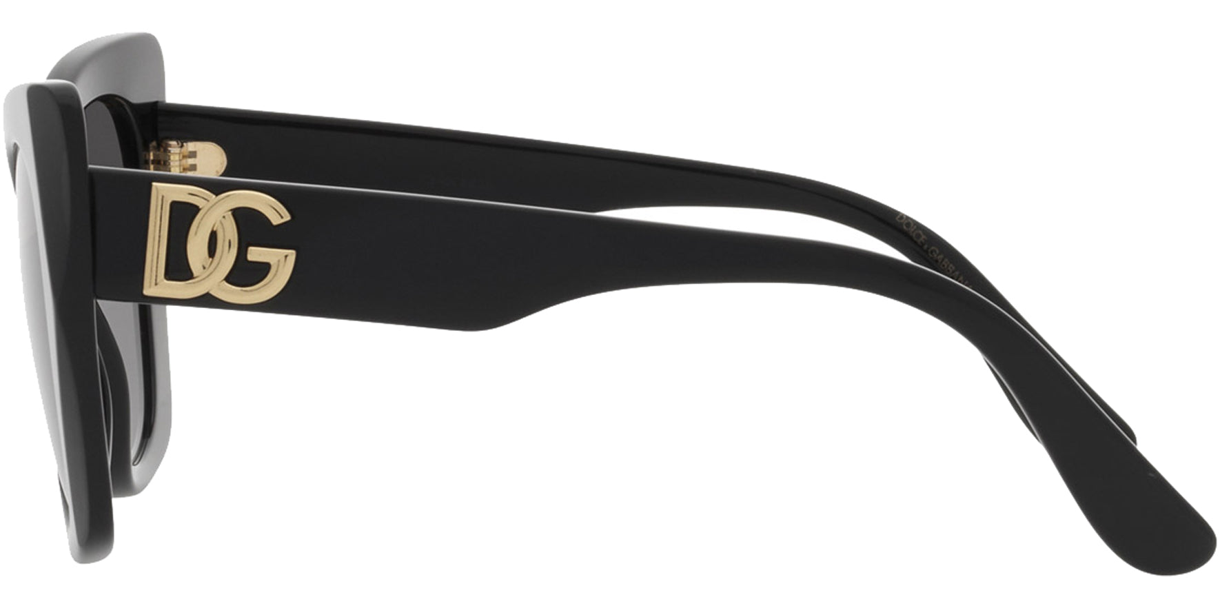 Dolce & Gabbana Women Black Butterfly Sunglasses DG4405-5018G Grey Gradient Lens 53mm