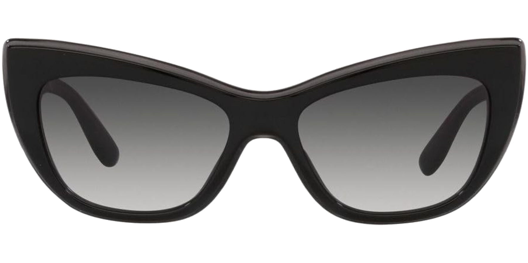 Dolce & Gabbana Women Black Cat Eye Sunglasses DG4417-32468G Grey Gradient Lens 54mm