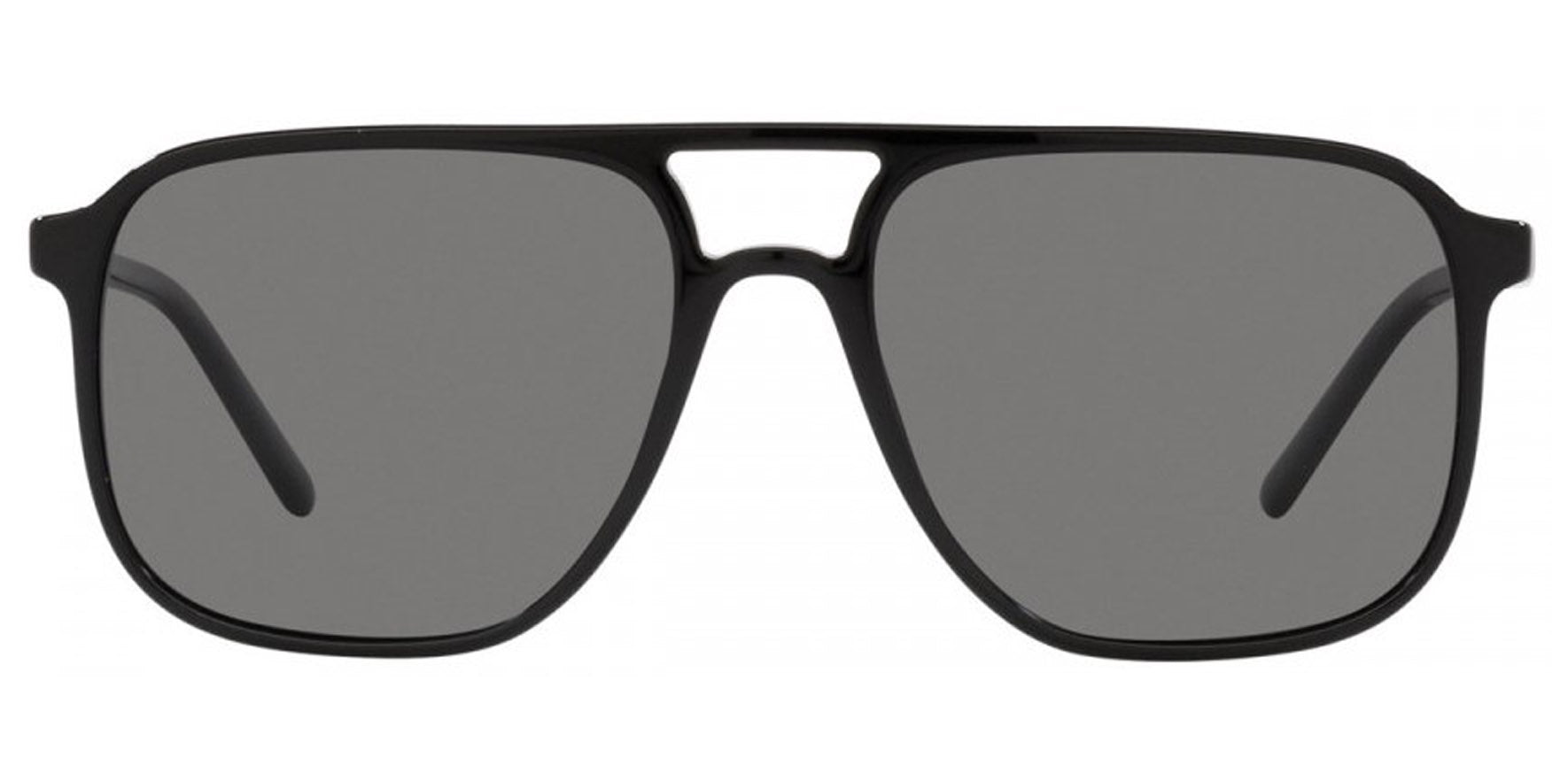 Dolce & Gabbana Men Black Navigator Sunglasses DG4423F-50181 Grey Polarized Lens 58mm - Made in Italy