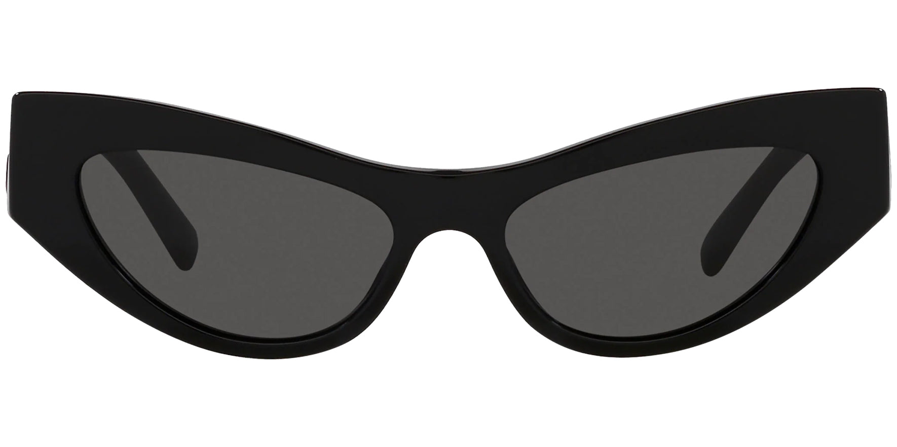 Dolce & Gabbana Women Black Chunky Mod Cat Eye Sunglasses DG4450-50187 Dark Grey Lens 52mm