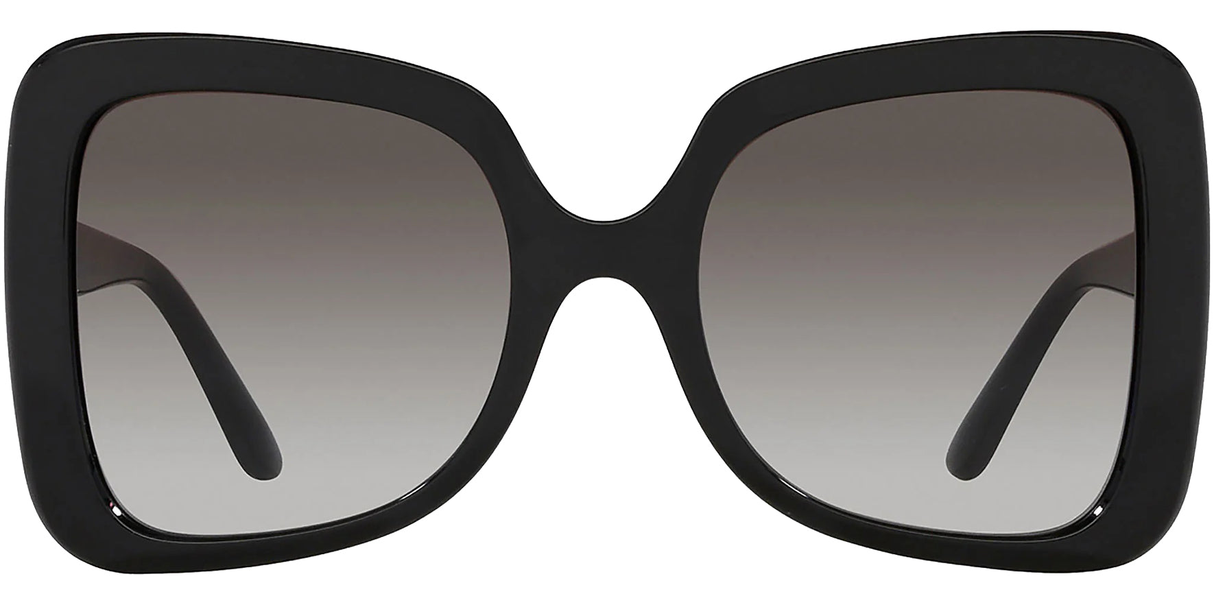 Dolce & Gabbana Women Black Oversize Butterfly Sunglasses DG6193U-5018G Grey Gradient Lens 56mm