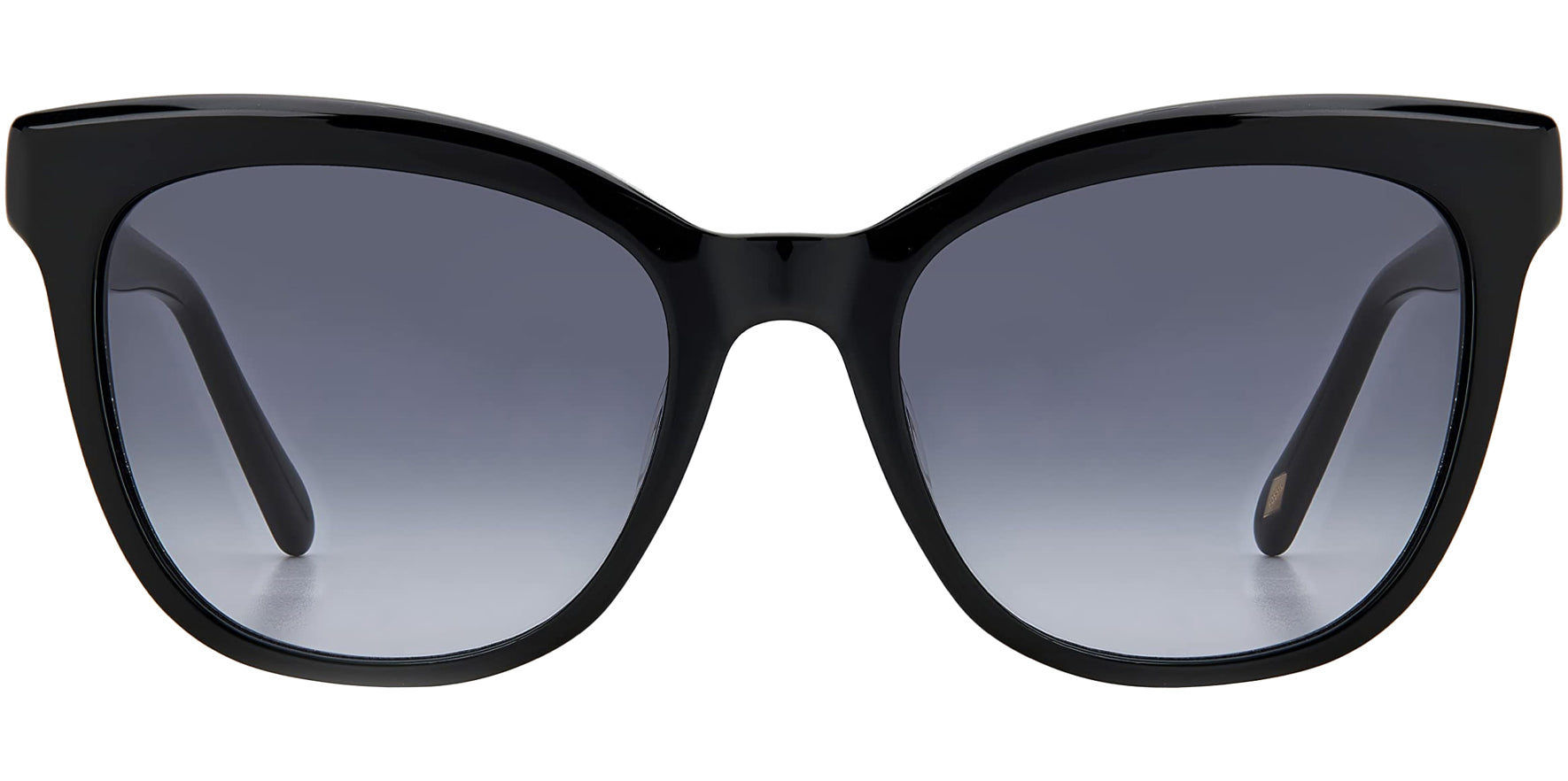Fossil Women Black Cat Eye Sunglasses FOS2111S-0807-9O Dark Grey Gradient Lens 53mm