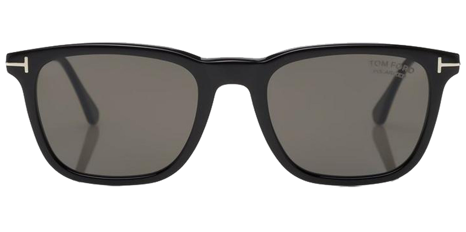 Tom Ford Arnaud Men Shiny Black Square Sunglasses FT0625-01D Polarized Grey Lens 53mm
