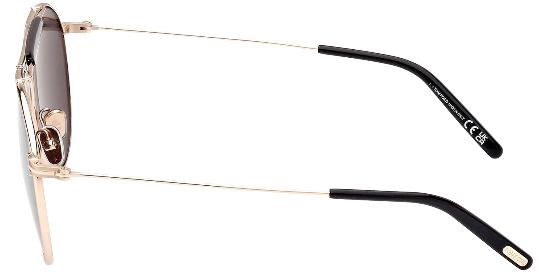 Tom Ford Raphael Men Rose Gold-Tone Aviator Sunglasses FT0995-28A Smoke Lens 59mm