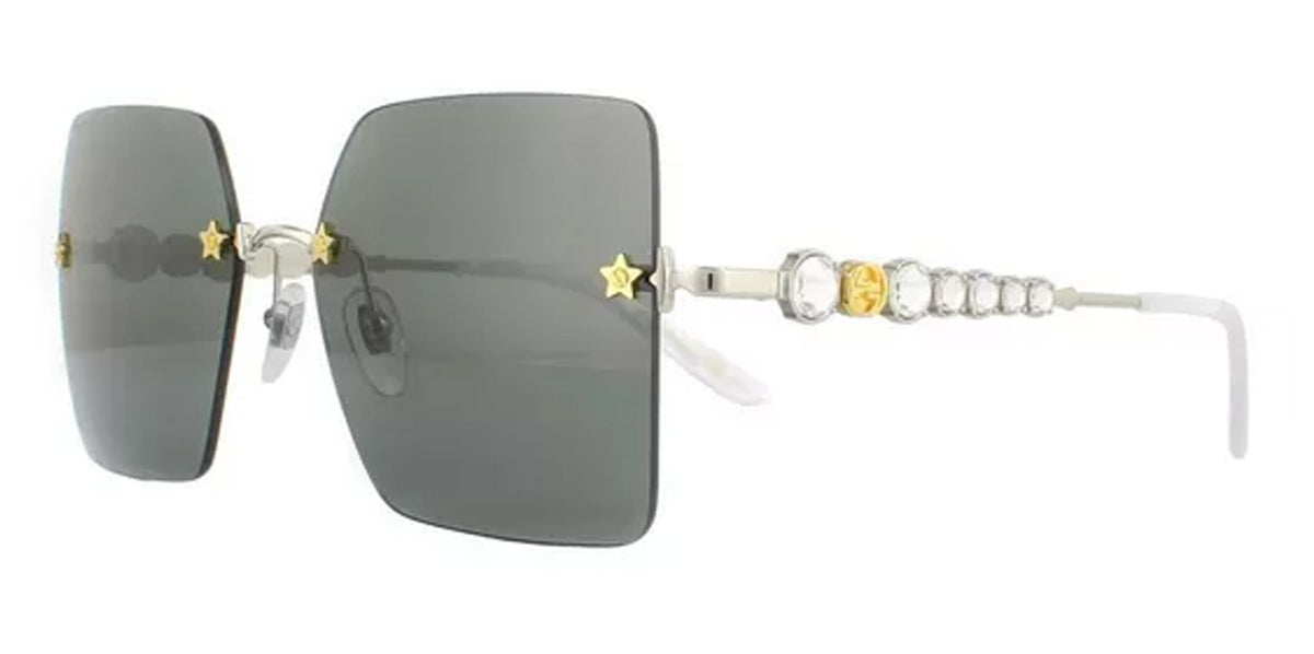 Gucci Women Silver Oversized Square Sunglasses GG0644S-001 