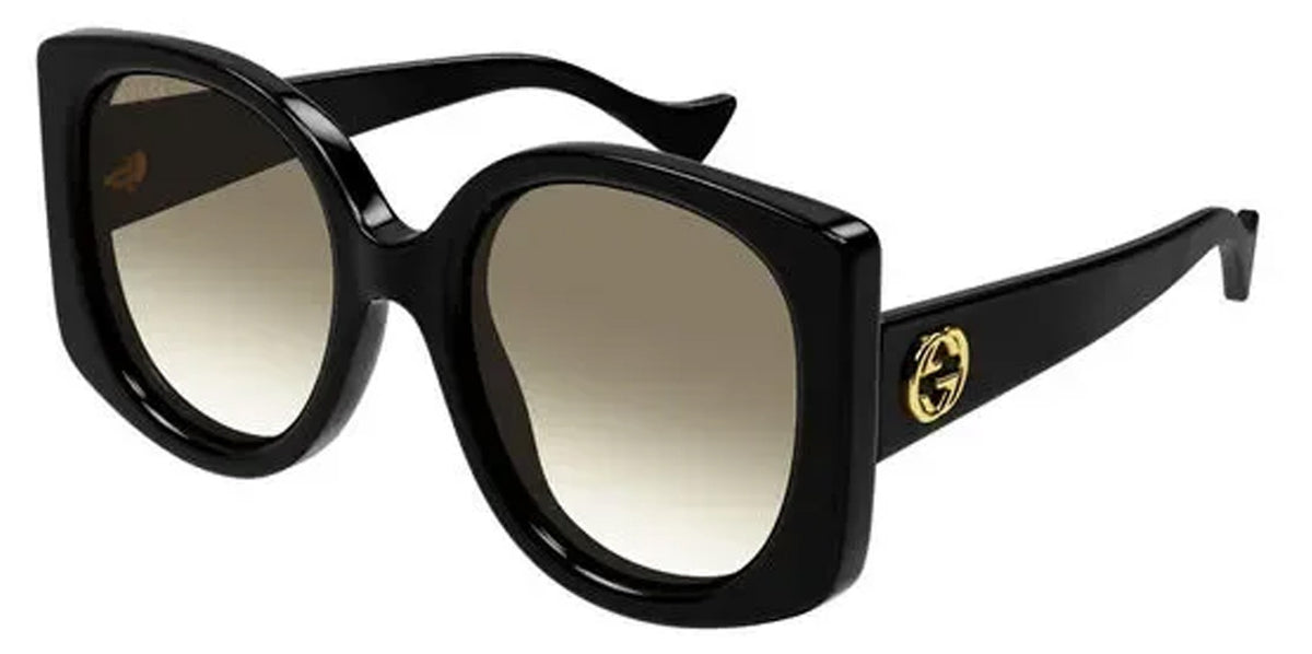 Gucci Women Black Geometric Sunglasses GG1257SA-004 Brown  display picture 2