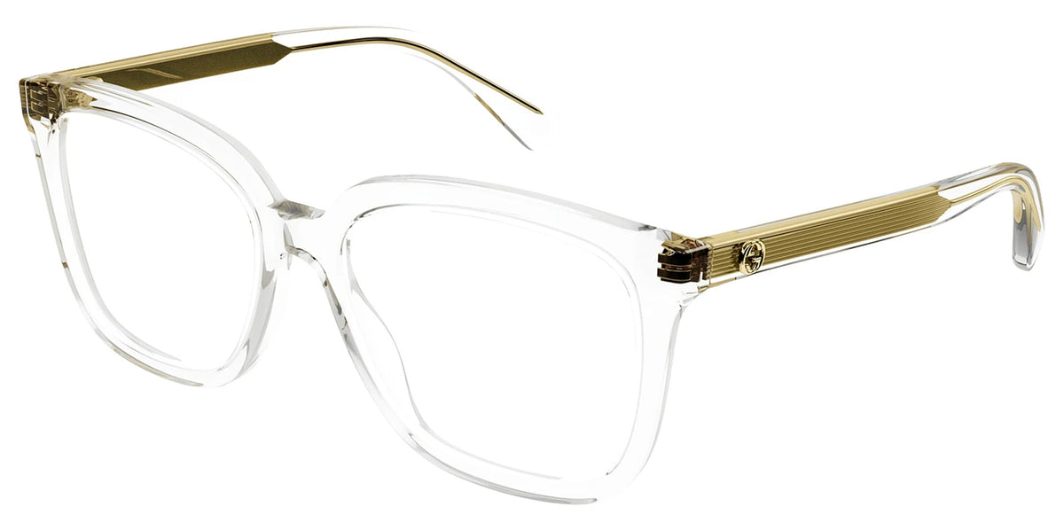 Gucci Women Crystal Cat Eye Eyeglass Frames GG1319O-003 Clear Demo Len