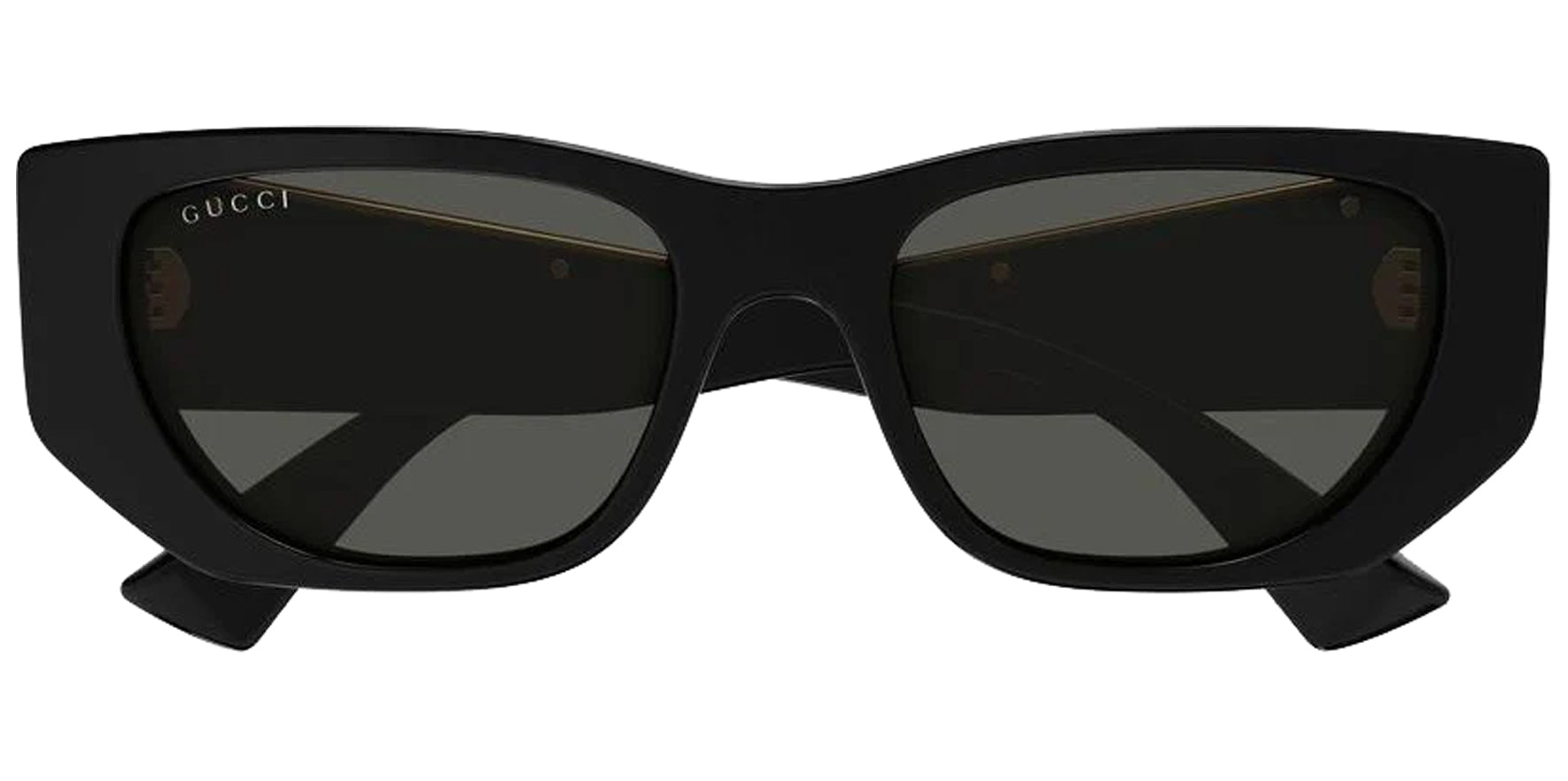 Gucci Women Black Cat Eye Sunglasses GG1959S-001 Grey Lens 53mm