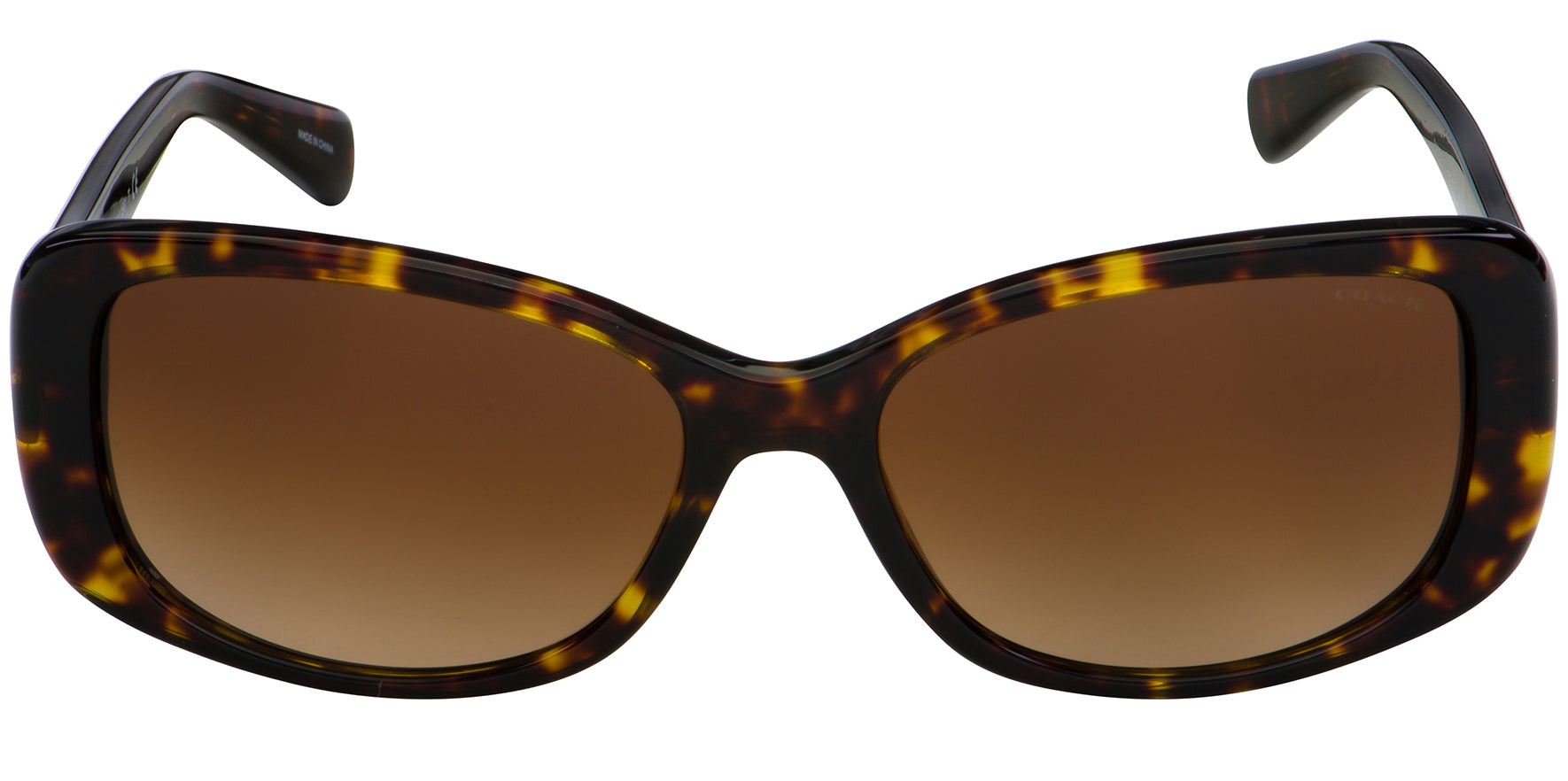 Coach Women Dark Tortoise Rectangular Sunglasses HC8168-512013 Brown Gradient Lens 56mm
