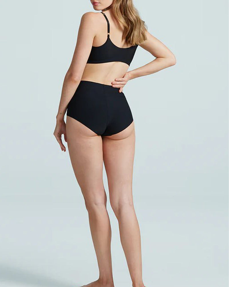 Commando Butter High Rise Bikini, Midnight Black, Large - HRP04-MDN-L