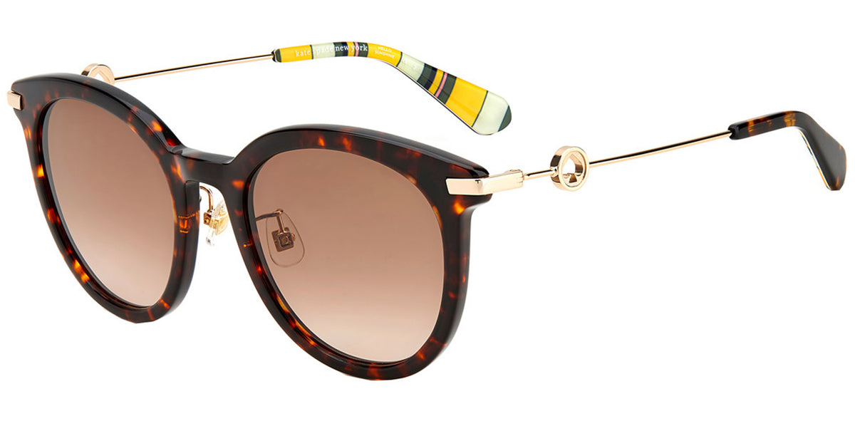 Kate Spade Keesey Women Havana Round Sunglasses 0086-HA 