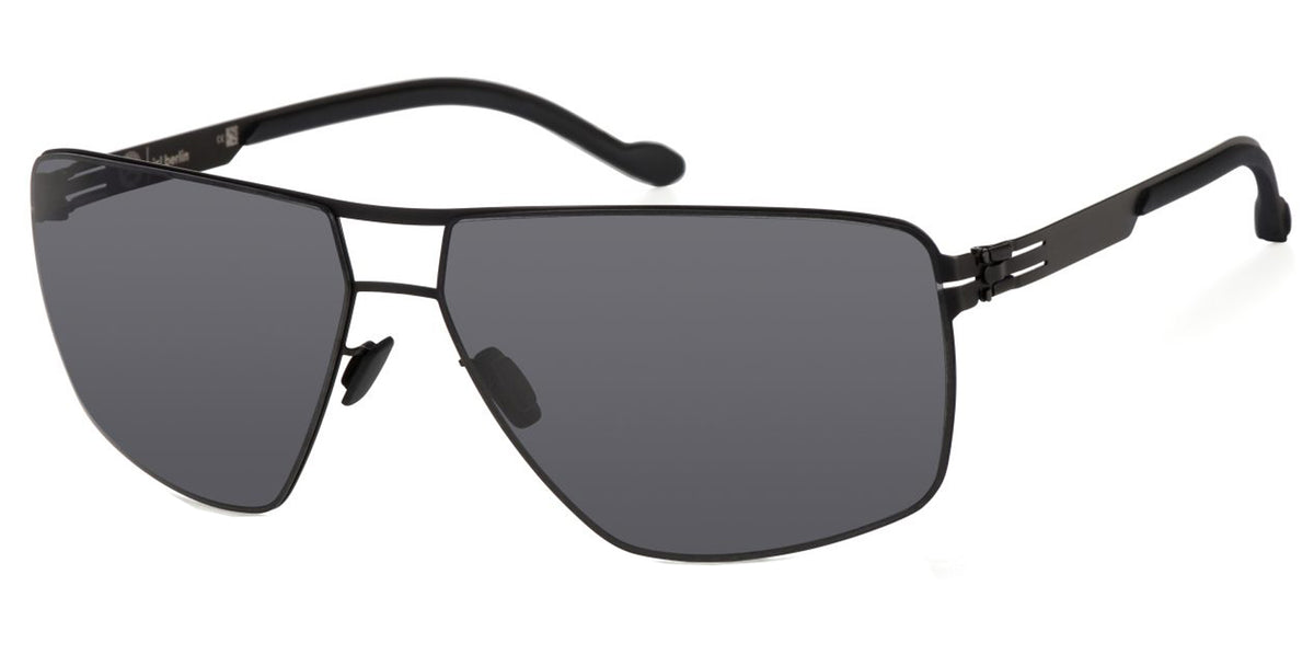 Ic! Berlin MB 01 Men Black Geometric Square Sunglasses M1486002002R011