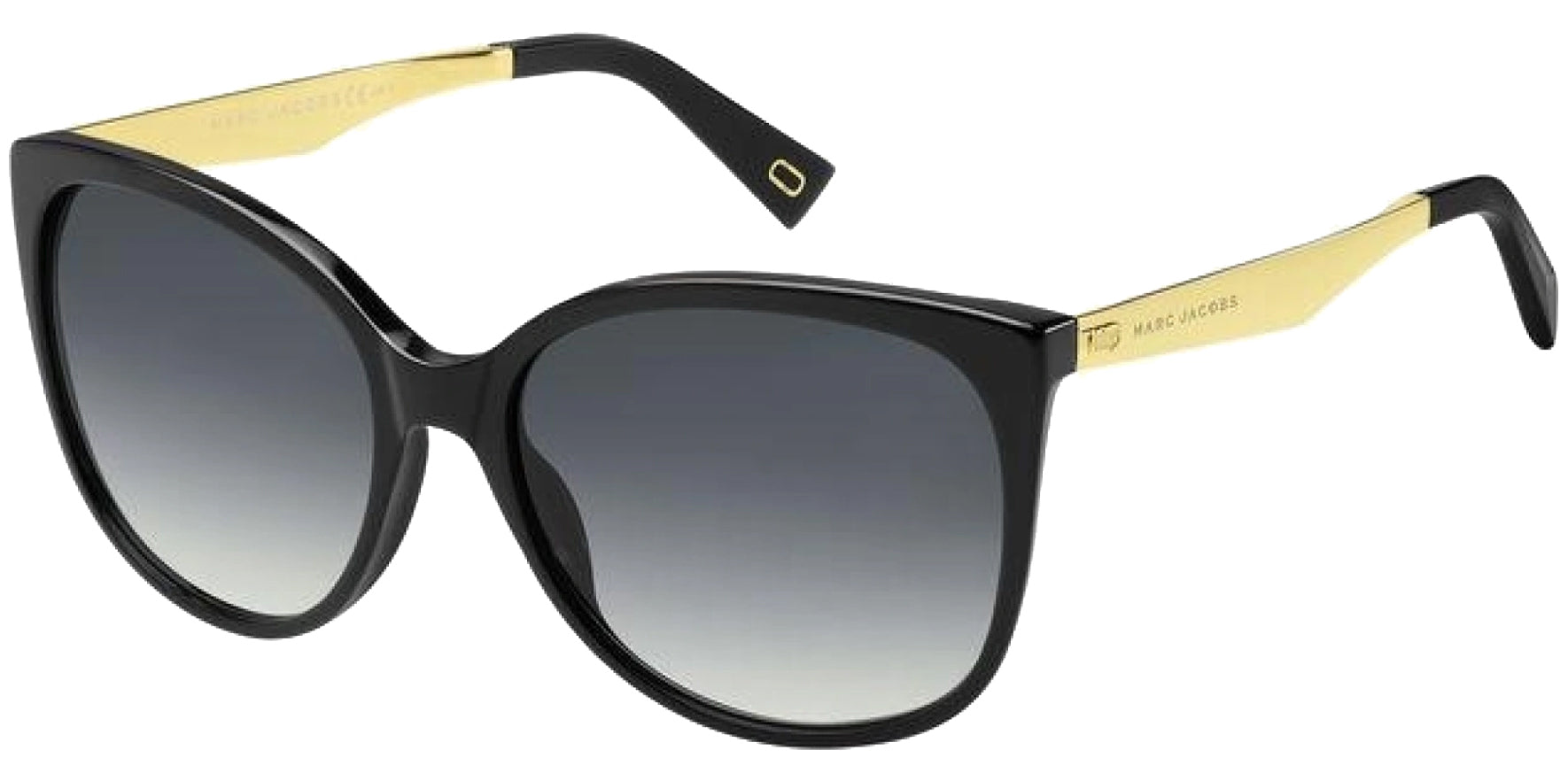 Marc Jacobs Women Black Cat Eye Sunglasses MARC203S-0807-9O Dark Grey Gradient Lens 56mm