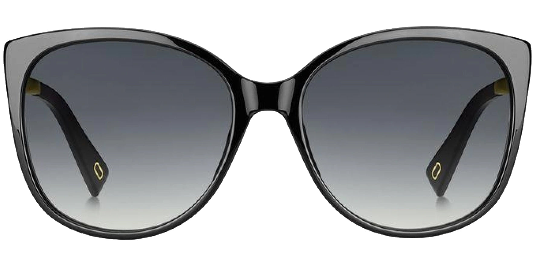 Marc Jacobs Women Black Cat Eye Sunglasses MARC203S-0807-9O Dark Grey Gradient Lens 56mm
