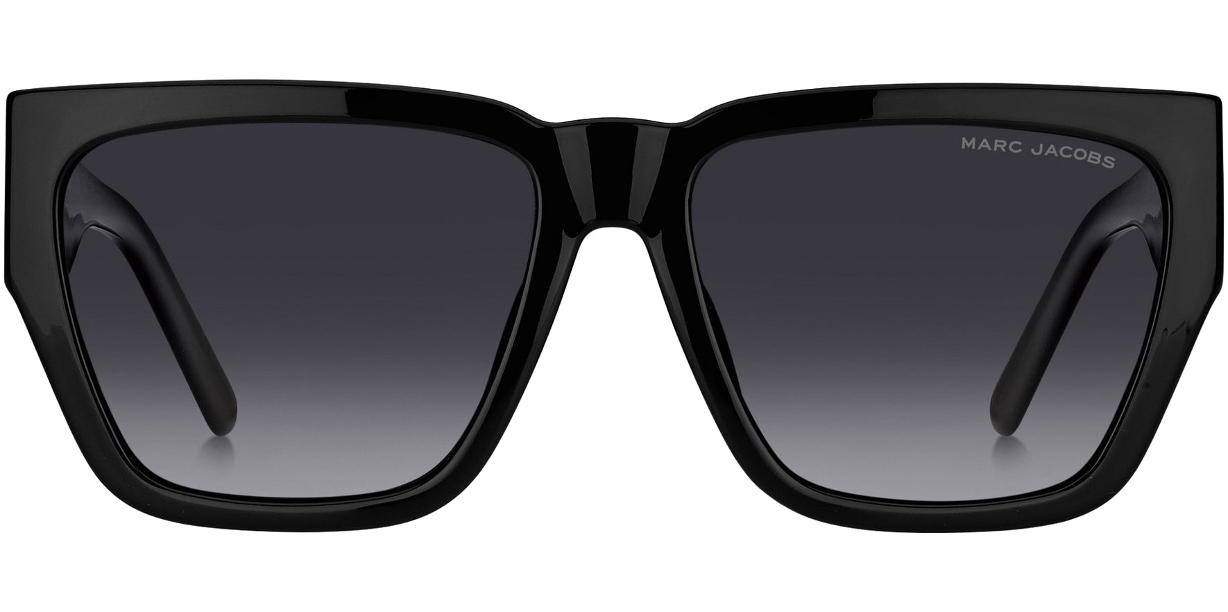 Marc Jacobs Women Black Square Sunglasses MARC646S-008A-WJ Grey Gradient Polarized Lens 57mm