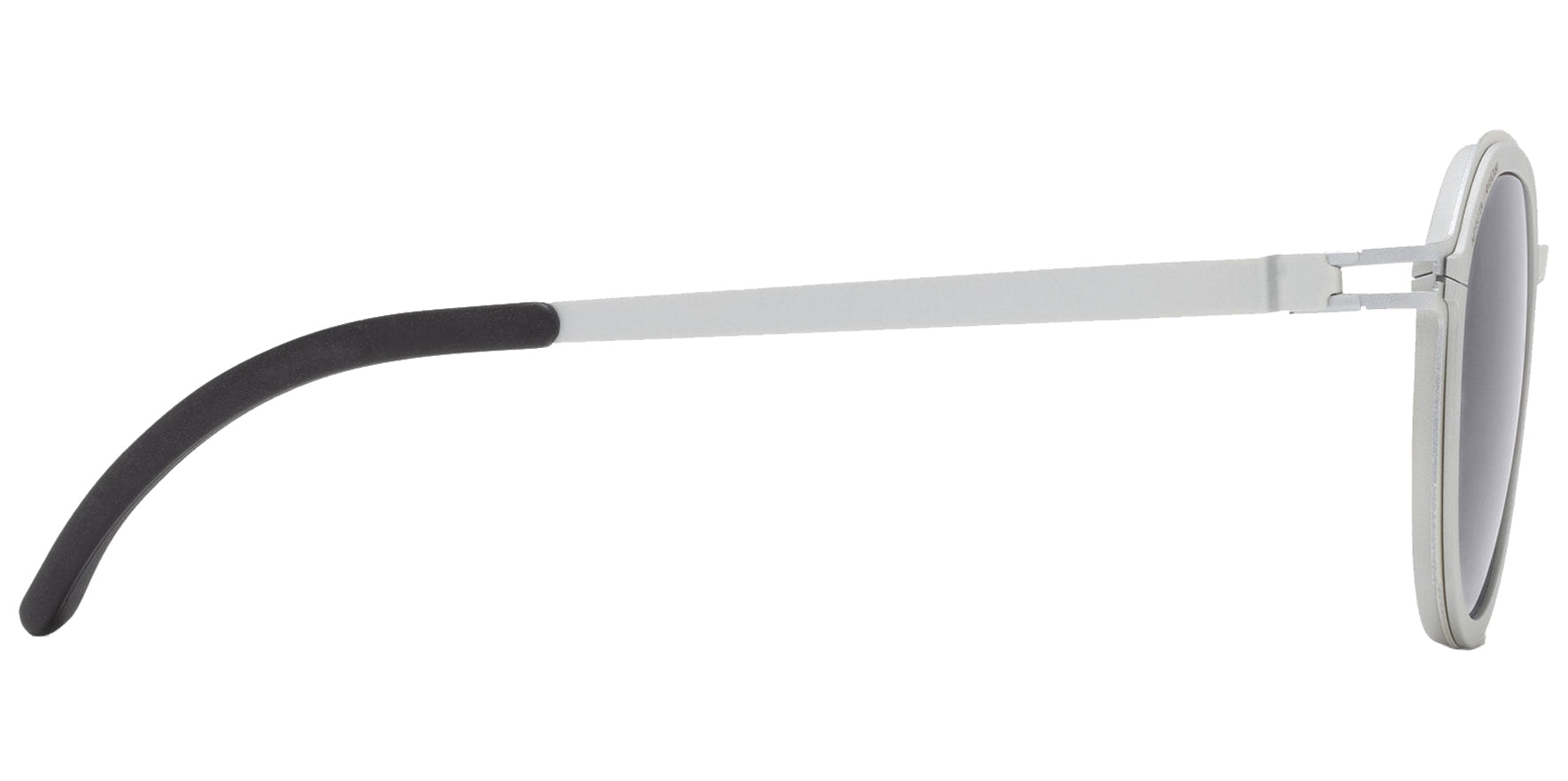 Mykita Rimowa Heritage White Silver/Silver Panto Sunglasses MR001-380 Dark Grey Solid Lens 48mm