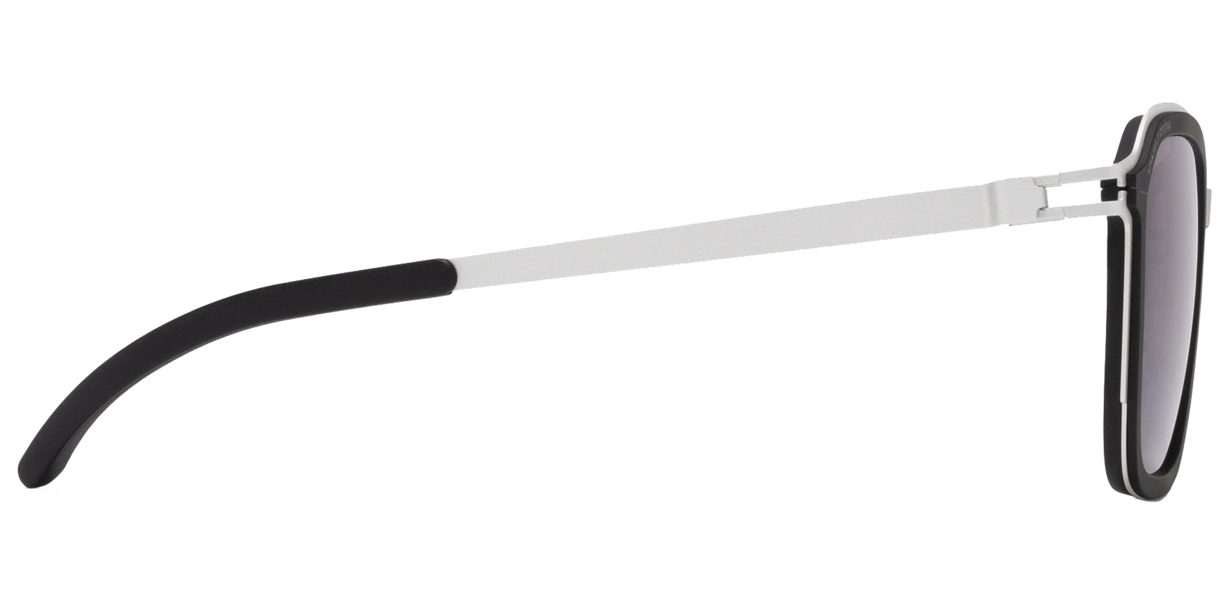 Mykita Rimowa Heritage White Silver/Black Geometric Sunglasses MR002-379 Cool Grey Solid Lens 51mm