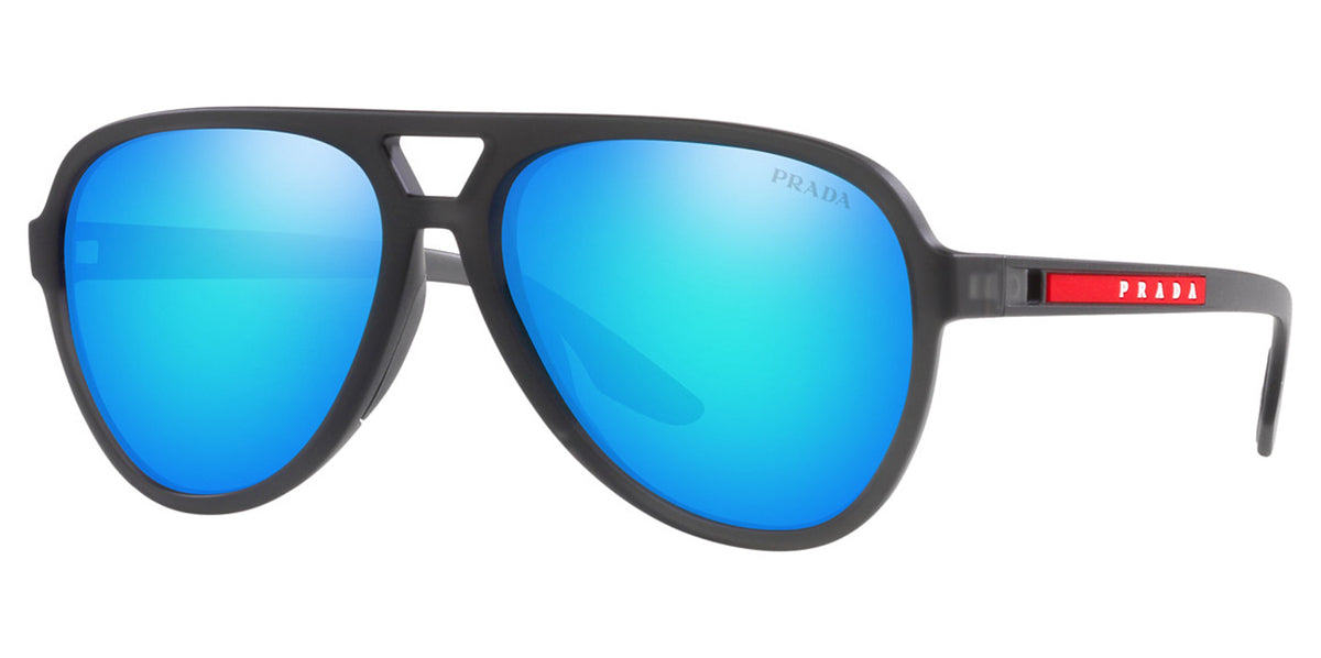 Prada Dark Blue Aviator Sunglasses Prada SPR 56A 2AC 1A1 – Vintage Frames Company main image 3