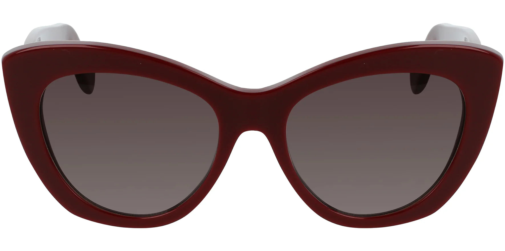 Ferragamo Women Bordeaux Cat Eye Sunglasses SF1022S-603 Brown Gradient Lens 53mm