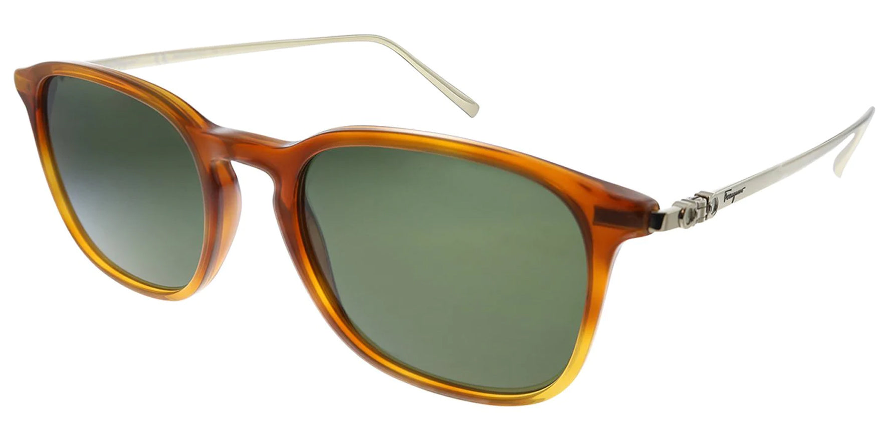 Ferragamo Light Tortoise Square Sunglasses SF2846S-212 Grey Lens 53mm