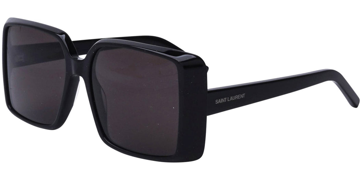 Saint Laurent Women Black Oversized Square Sunglasses SL451 