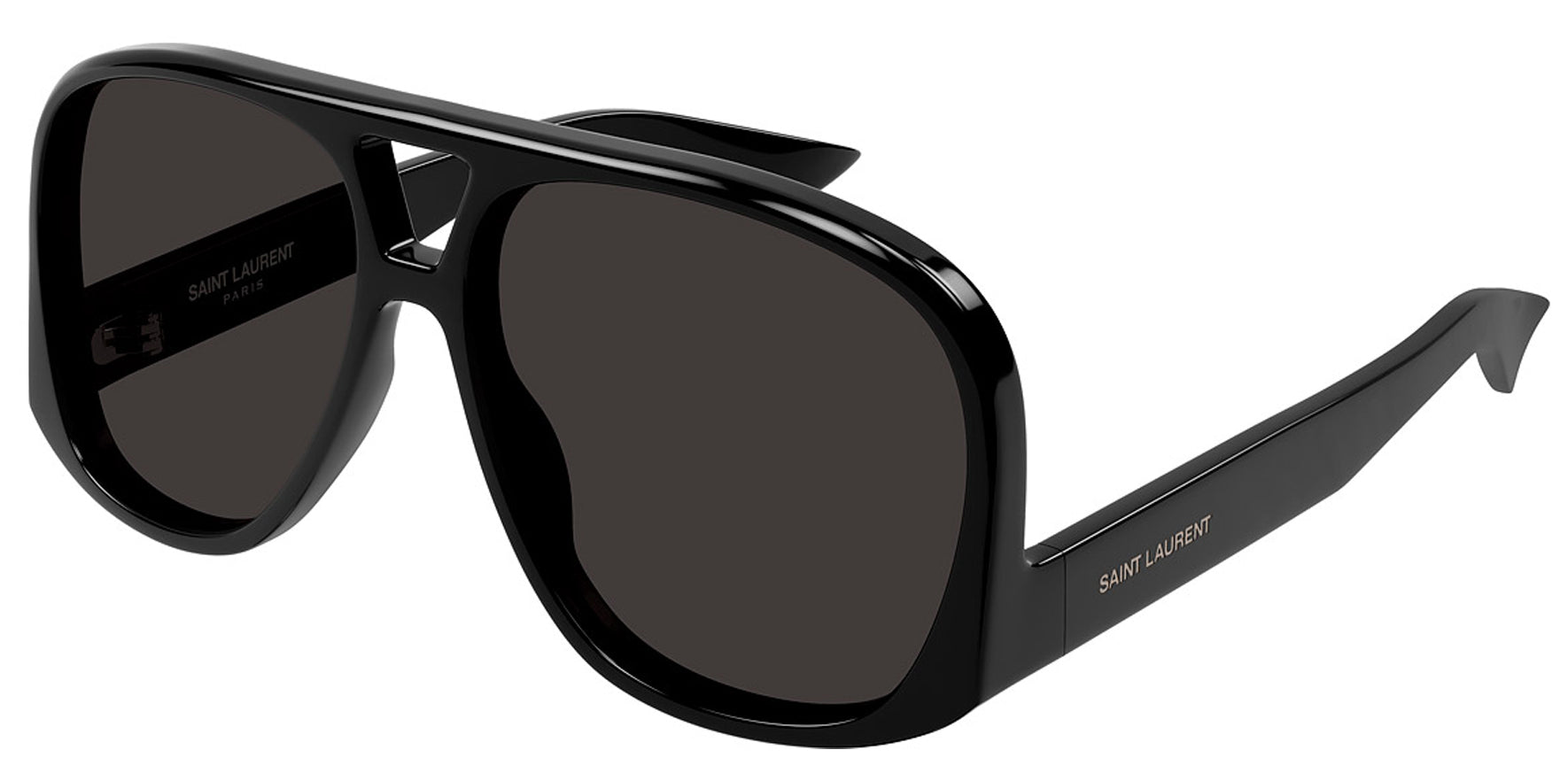 Saint Laurent Solace Women Black Aviator Sunglasses SL652-001 Black Le