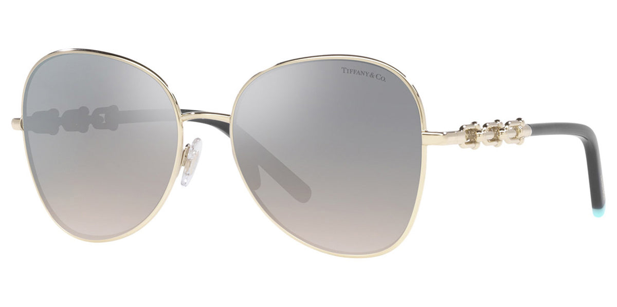 Tiffany & Co. Women Pale Gold-Tone Aviator Sunglasses TF3086  display picture 1