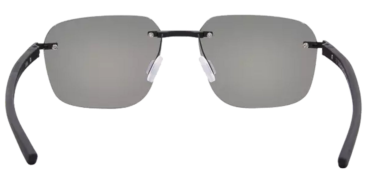 Tag Heuer Men Matte Black Rectangular Sunglasses TH40038U-5605A Grey Lens 56mm