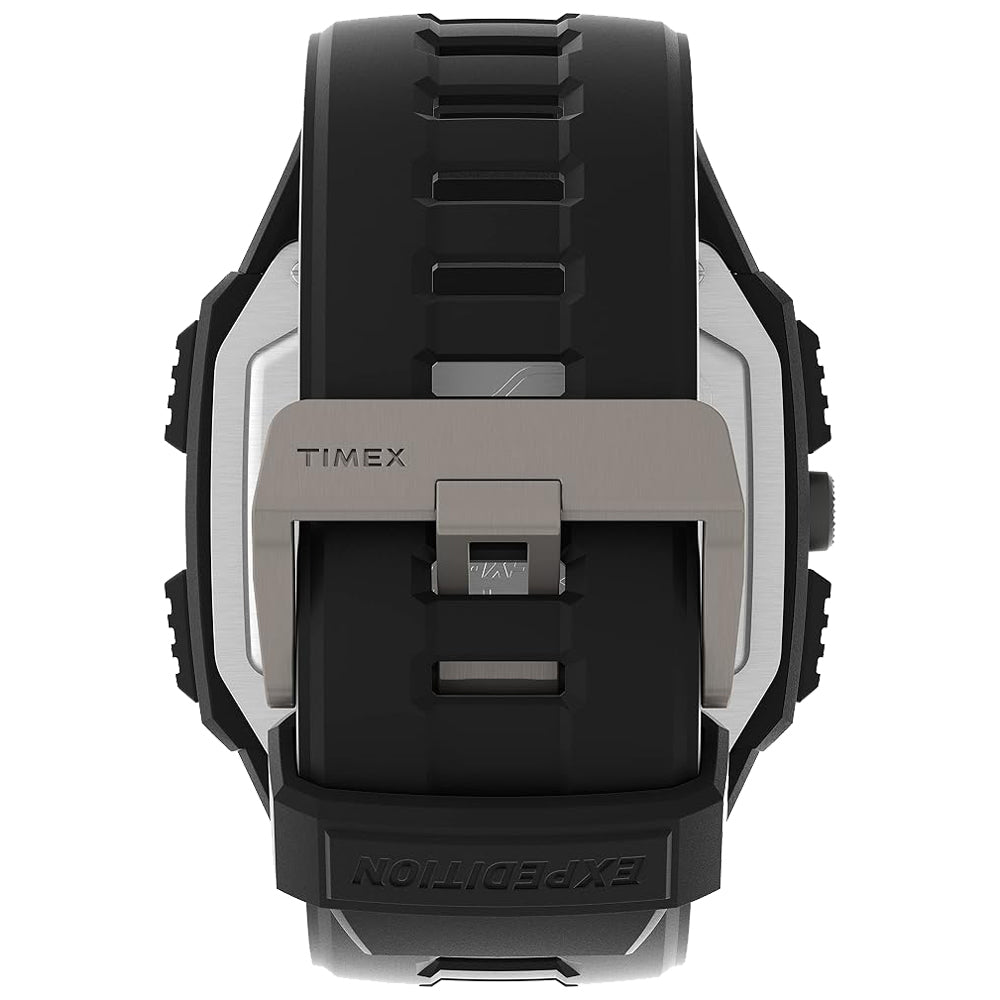 Timex Expedition Grid Shock Men's Black Resin Watch, Tonneau 50mm Case - TW4B24900VQ