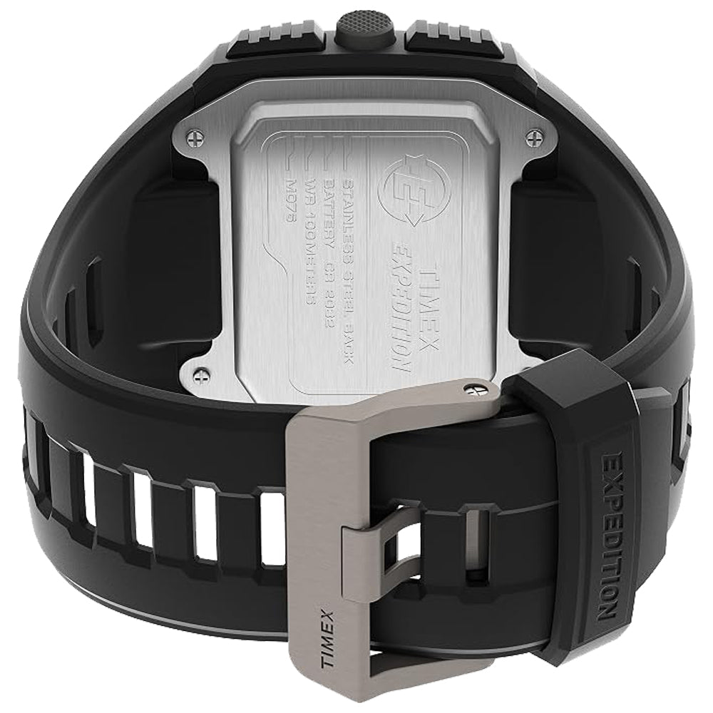 Timex Expedition Grid Shock Men's Black Resin Watch, Tonneau 50mm Case - TW4B24900VQ