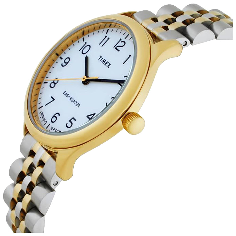 Timex Easy Reader Women's Two-Tone Stainless Steel Watch, Round 32mm Case - TWH6Z3710JT