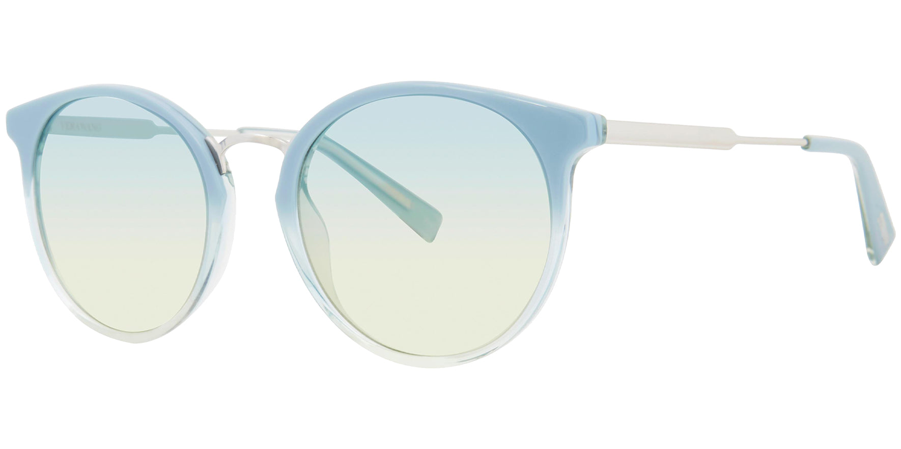 Vera Wang Women Caribbean Holiday Round Pantos Sunglasses V489CA52 Light Blue Gradient Lens 52mm