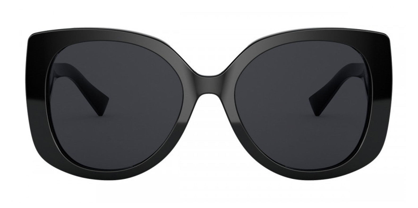 Versace Women Black Butterfly Sunglasses VE4387F-GB187 Dark Grey Lens 56mm
