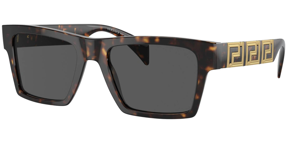 VERSACE Havana 54mm Square Sunglasses Versace VE4376B 108/73 54mm Sunglasses Havana / Brown Lens  main image 3