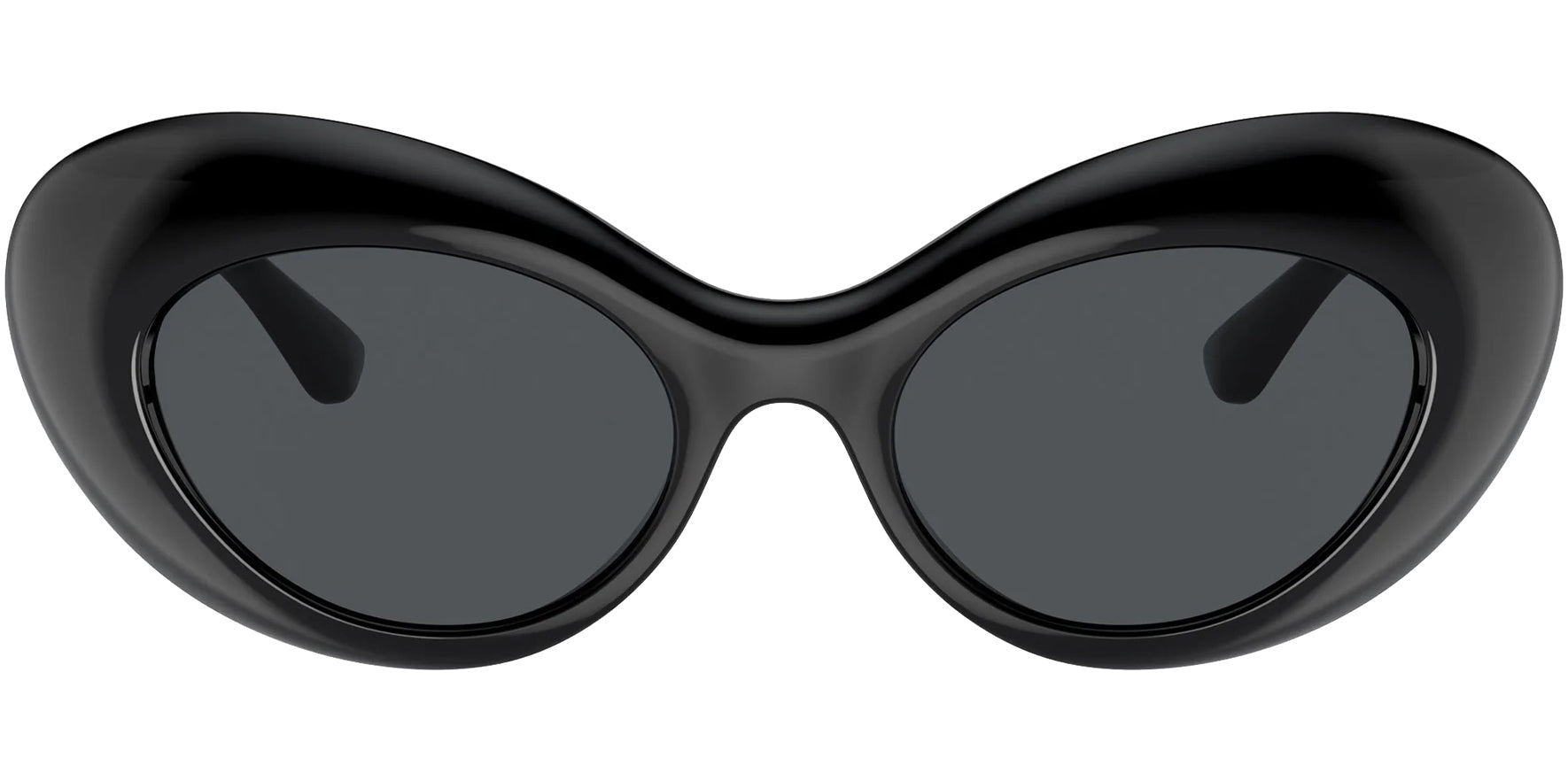 Versace Maxi La Medusa Women Black Cat Eye Sunglasses VE4456U-GB187 Dark Grey Lens 52mm