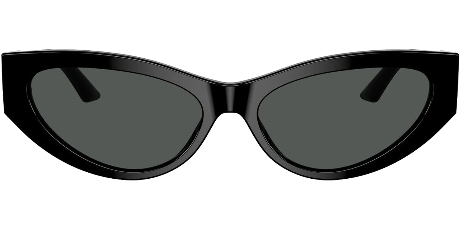 Versace Women Black Cat Eye Sunglasses VE4470B-GB187 Dark Grey Lens 56mm