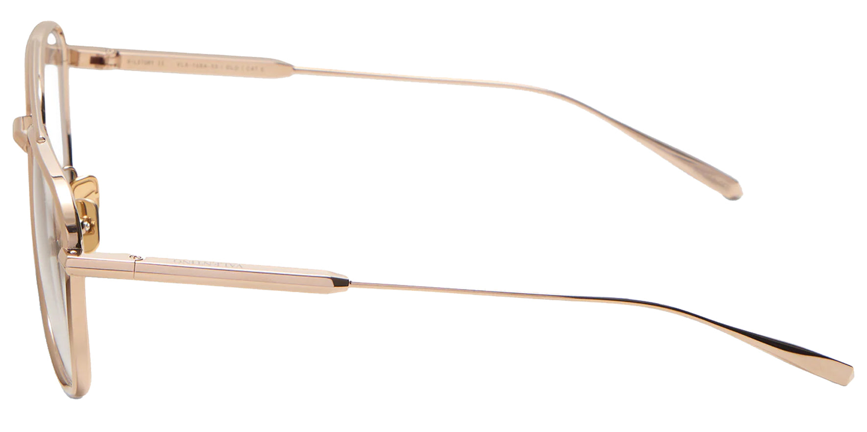 Valentino V-LStory II Light Gold Rectangular Eyeglass Frame VLX-168A Clear Demo Lens 55mm