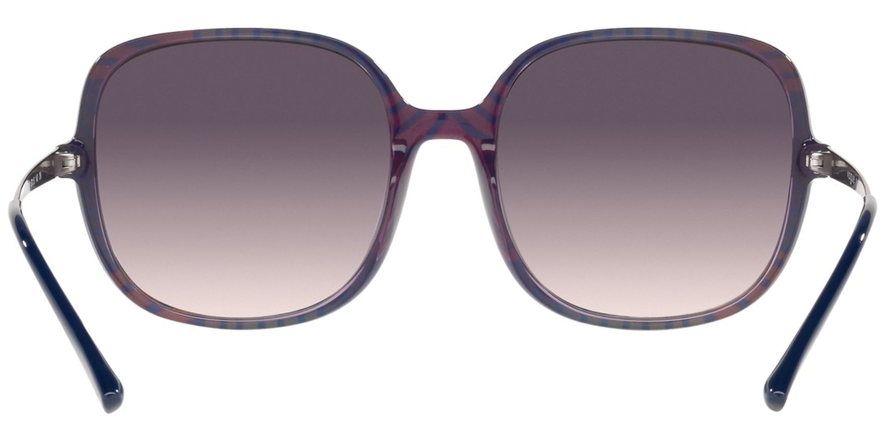 Vogue Women Top Blue/Rainbow Violet Squared Butterfly Sunglasses VO5405S-296336 Pink Gradient Dark Grey Lens 57mm