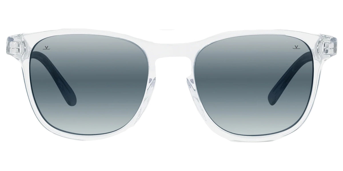 Vuarnet Belvedere 03 Crystal Soft Square Sunglasses VU40012I-5426X Polarized Blue Polarlynx Lens 54mm