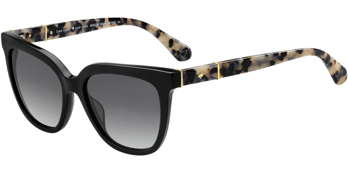 Kate Spade Kahli Women Black Squared Cat Eye Sunglasses 0807  display picture 1
